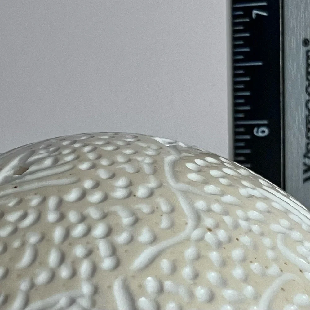 Carved OSTRICH EGG / Giraffe & TWO ELEPHANTS Walking In Savannah / SOUTH AFRICA - Picture 10 of 11